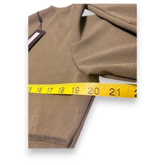 NWT PrettyLittleThings Olive Mock-Neck Long Sleeve Bodysuit Size 12 - Picture 6 of 11